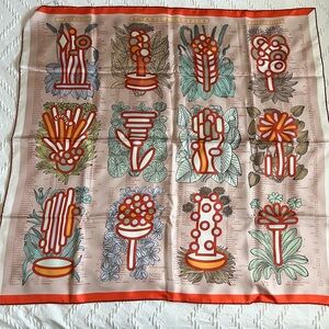 Botanica Grafica double face scarf 90